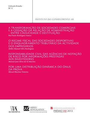 cover image of Estudos do Instituto do Conhecimento AB N.º 2